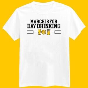 March Madness March Is For Day Drinking Shirt Retro Tee